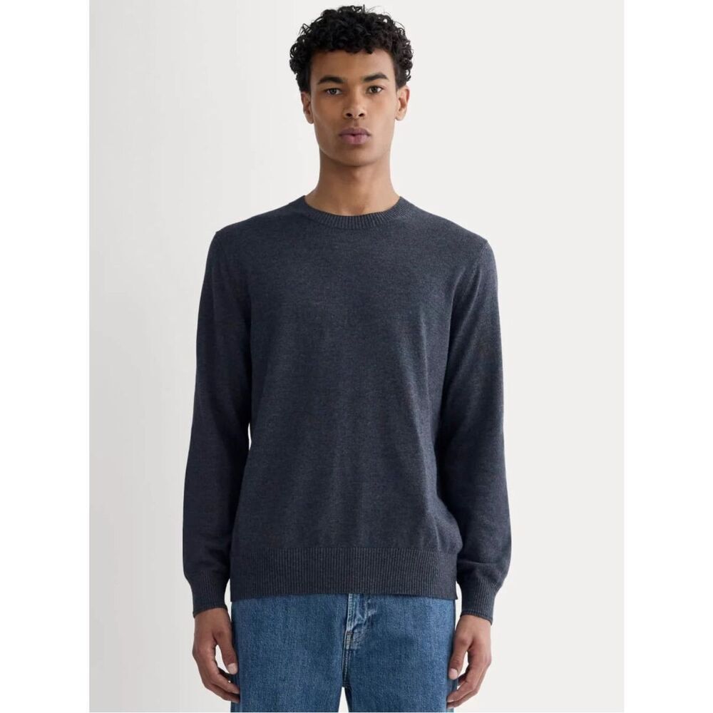 New Everlane THE NO-SWEAT SWEATER uniform in Heathered Ash Size M